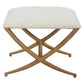 Uttermost Expedition White Fabric Small Bench By Casagear Home