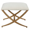 Uttermost Expedition White Fabric Small Bench By Casagear Home