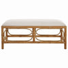 Uttermost Laguna White Fabric Rattan Bench By Casagear Home