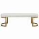 Uttermost Infinity Metal and MDF Gold Bench 23757