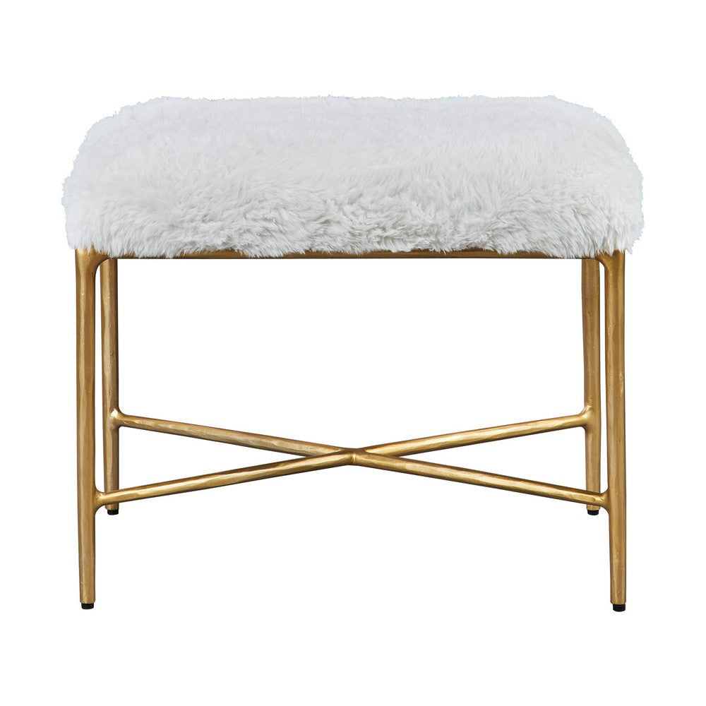 Uttermost Charmed Sheepskin Small Bench By Casagear Home UT-23784