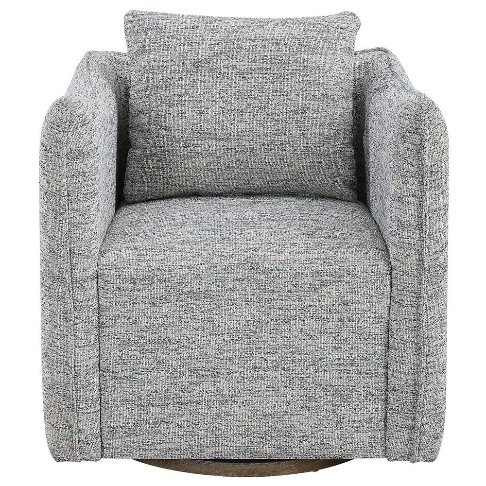 Uttermost Corben Blue Swivel Chair By Casagear Home