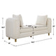 Uttermost Repose Oversized Ivory Bench