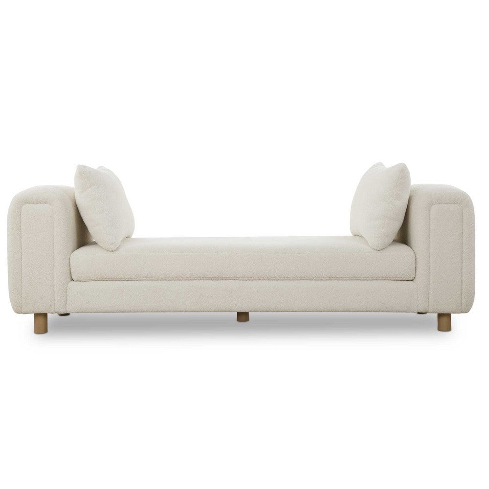 Uttermost Repose Oversized Ivory Bench UT-23836