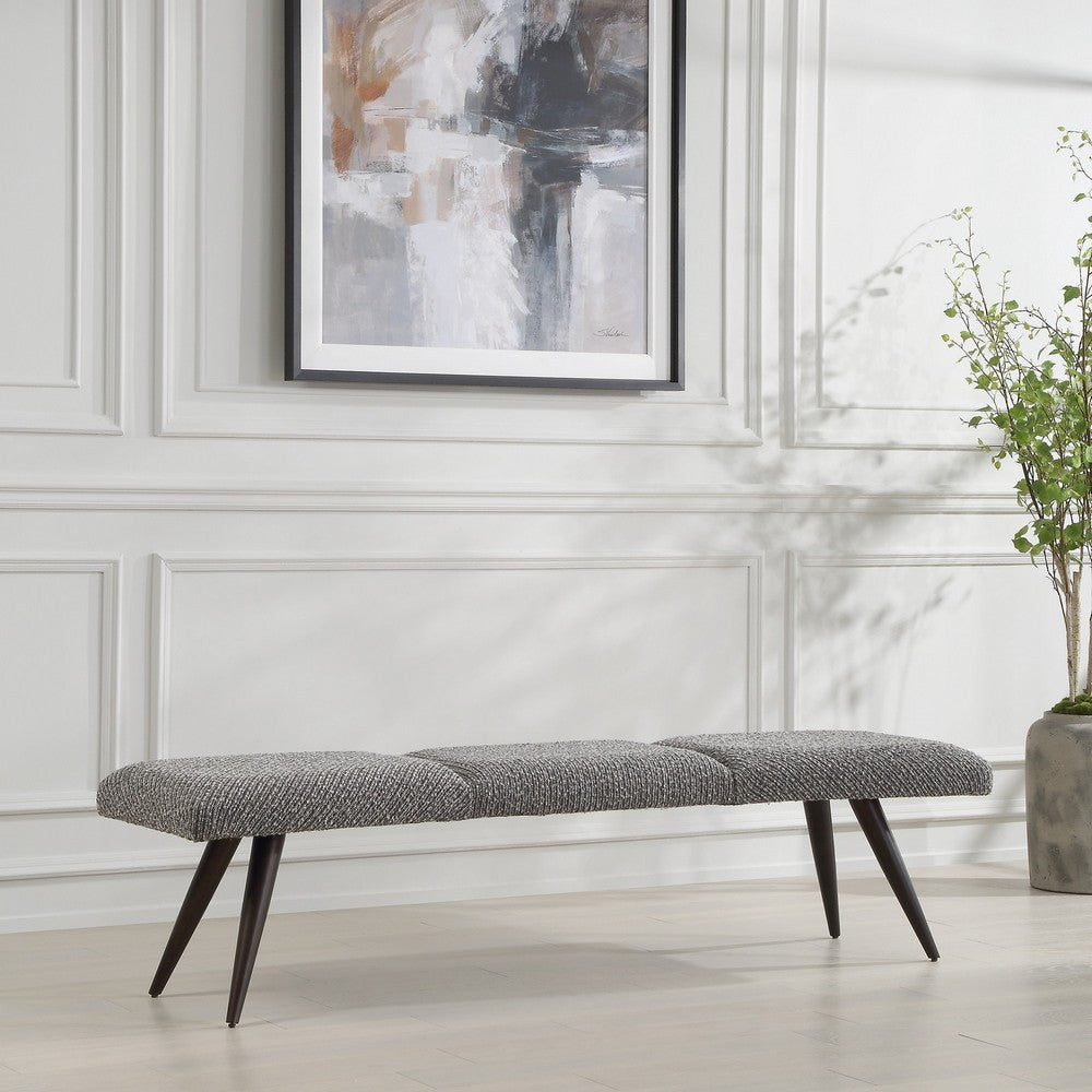 Uttermost 23849 Bowtie - Bench-18 Inches Tall and 72.5 Inches Wide