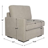 Uttermost Refuge Sand Left Arm Facing Sofa