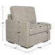 Uttermost Refuge Sand Left Arm Facing Sofa