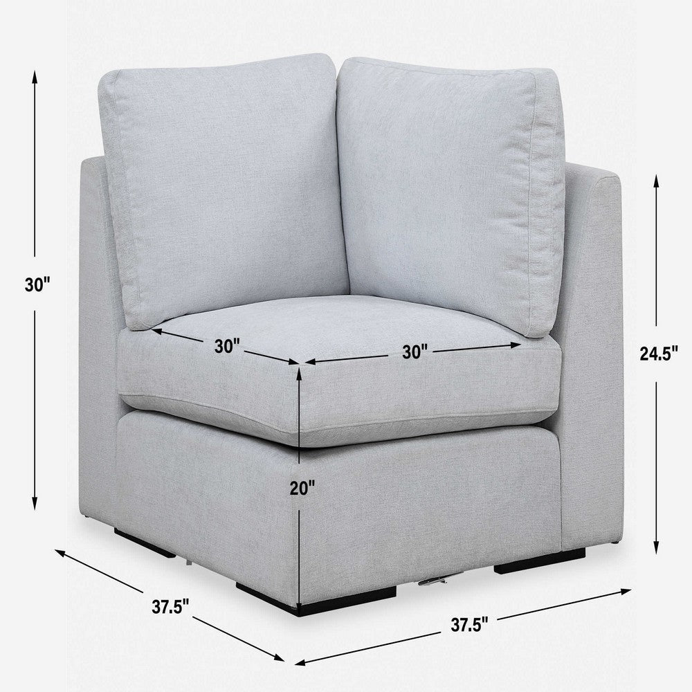Uttermost Refuge Cloud Blue Corner Sofa