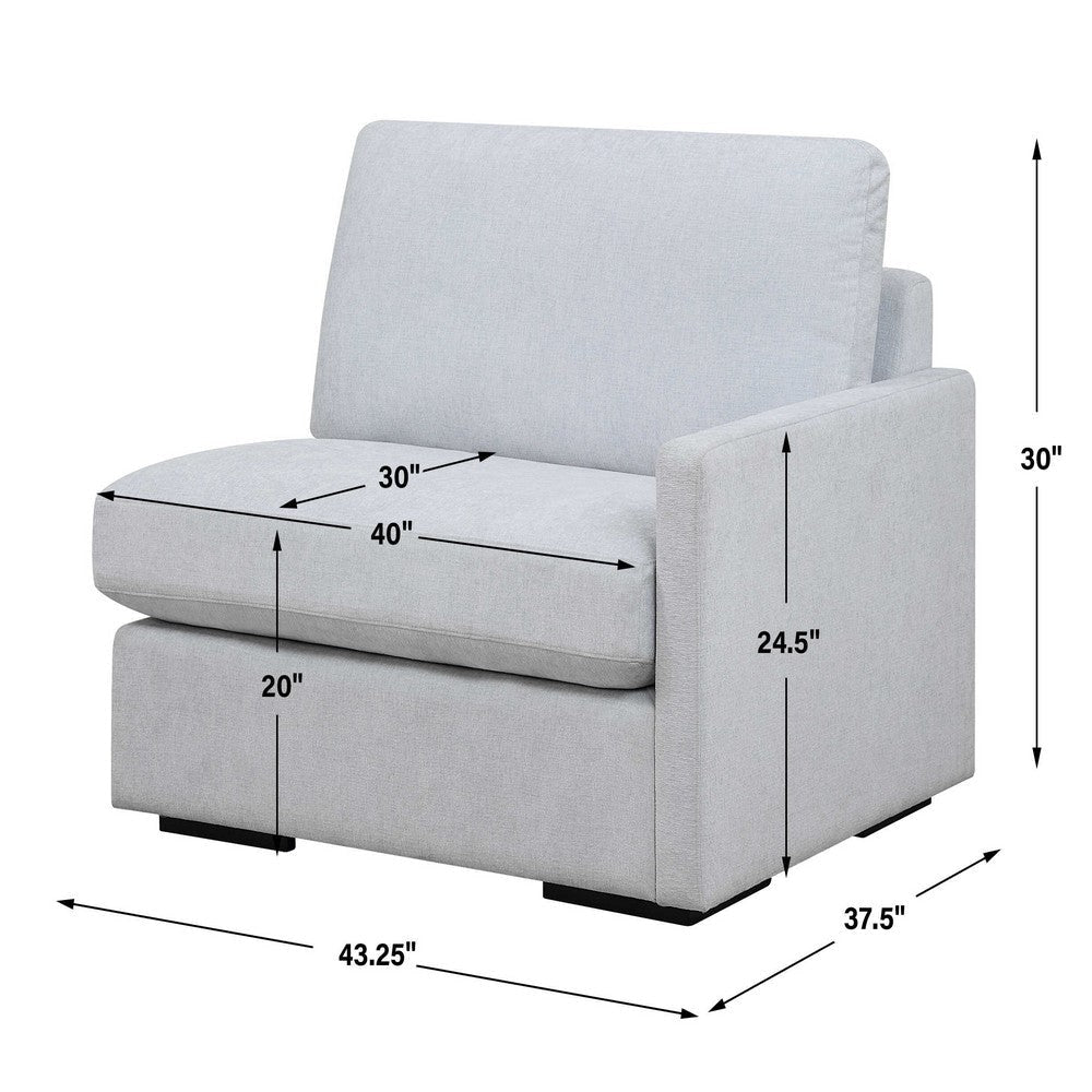 Uttermost Refuge Cloud Blue Right Arm Facing Sofa UT-23853-R