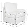 Uttermost Refuge Arctic White Right Arm Facing Sofa UT-23854-R