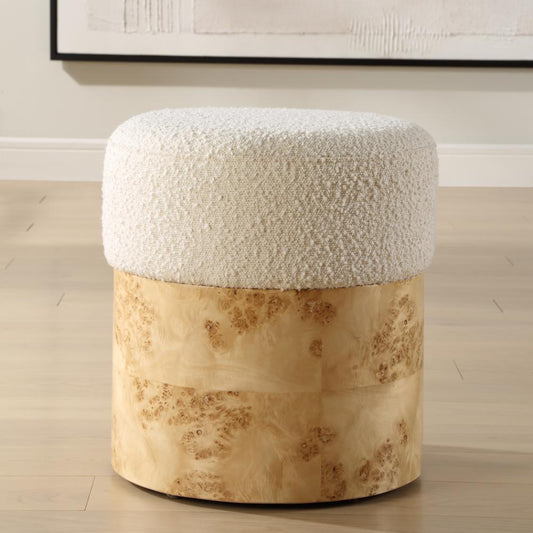 Uttermost 23855 Swirls - Ottoman-17 Inches Tall and 16 Inches Wide
