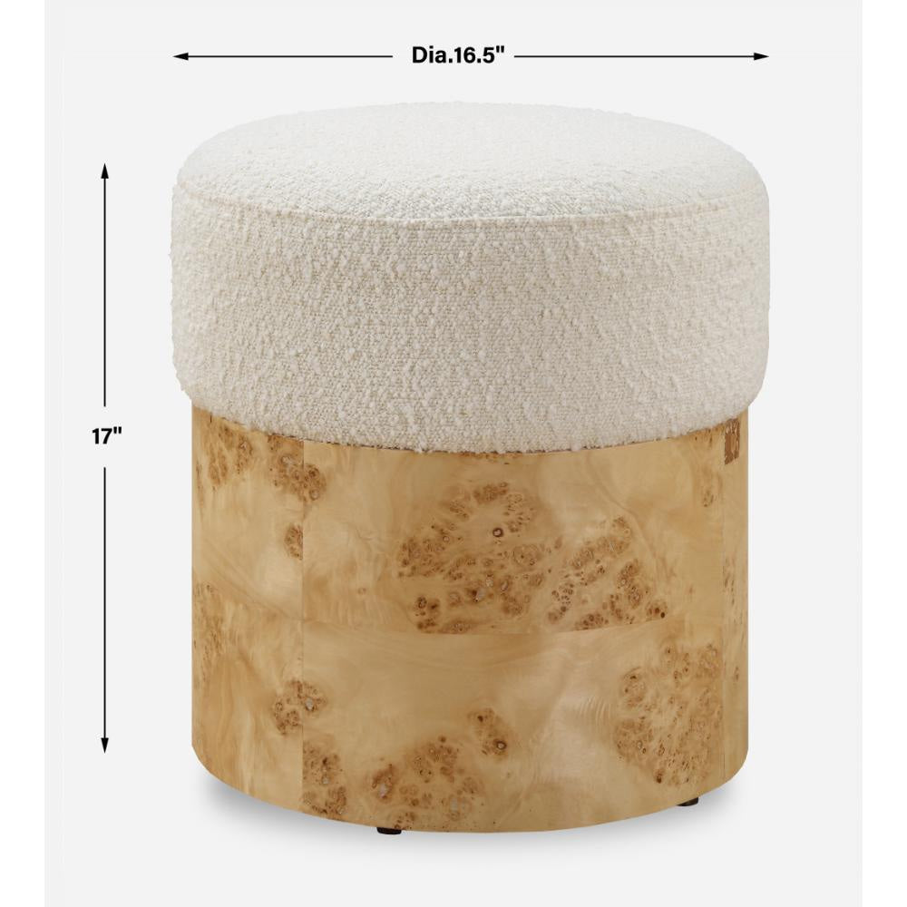 Uttermost 23855 Swirls - Ottoman-17 Inches Tall and 16 Inches Wide UT-23855