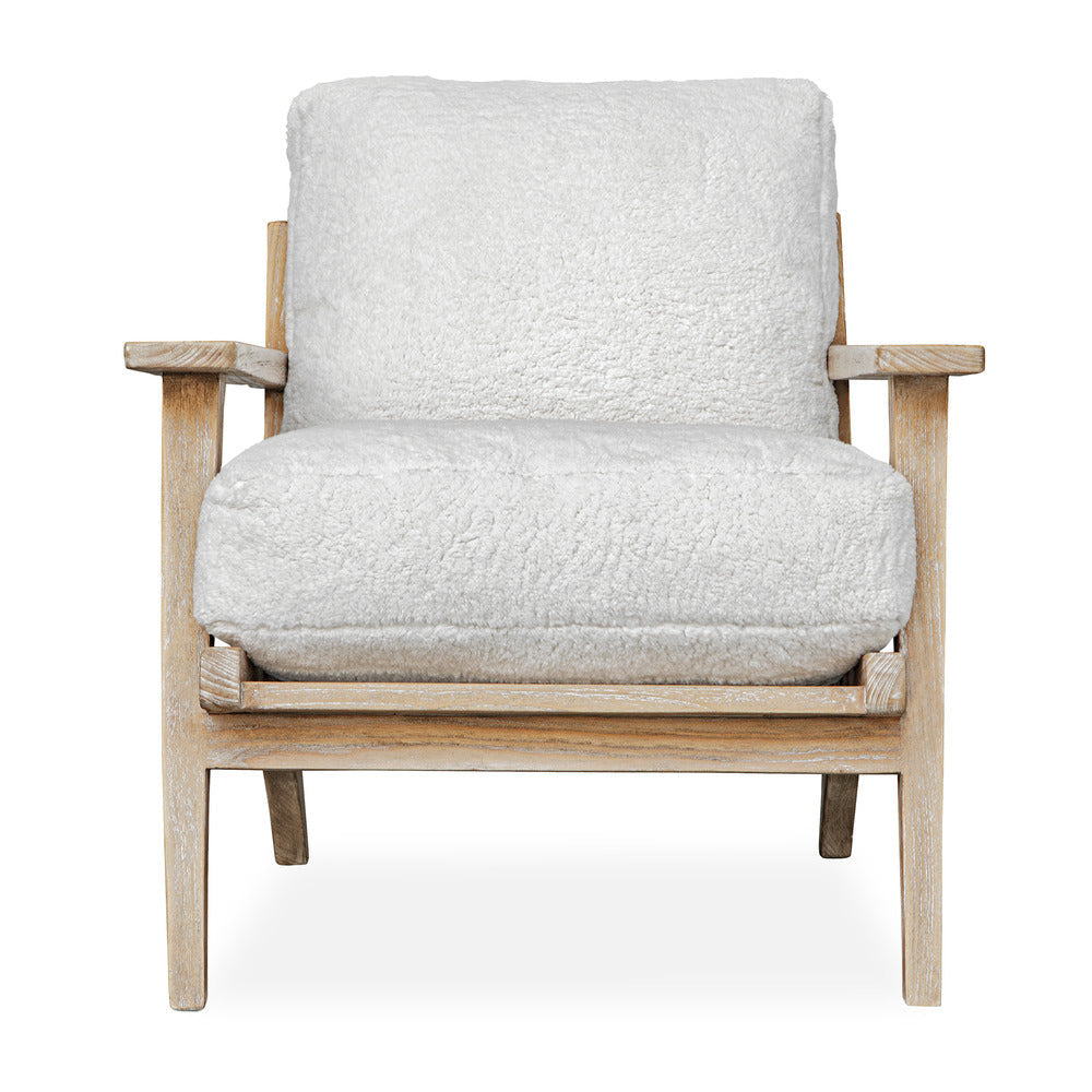 Uttermost Laid Back Sheepskin Accent Chair