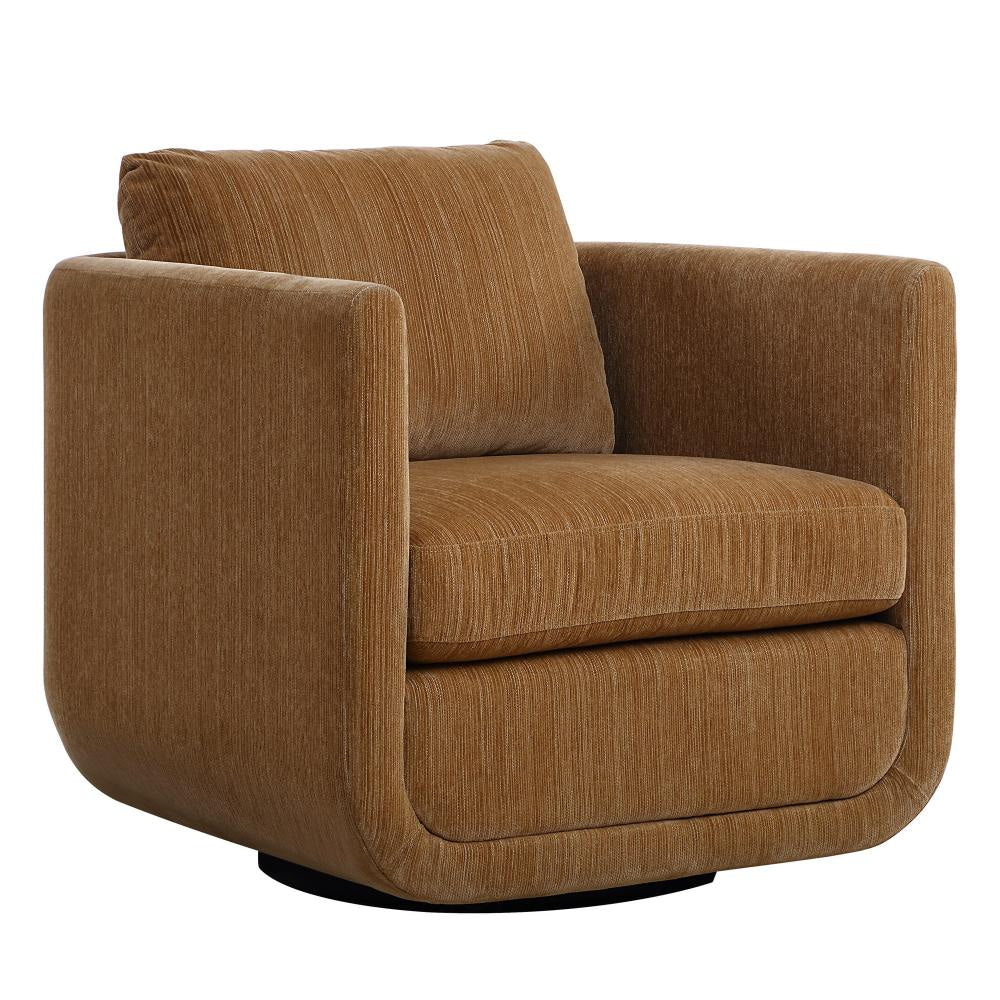 Uttermost 23878 Abound - Swivel Chair-26.5 Inches Tall and 29.5 Inches Wide Finish Color: Ginger UT-23878