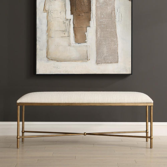 Uttermost 23886 Avenham - Bench-20.25 Inches Tall and 50.5 Inches Wide