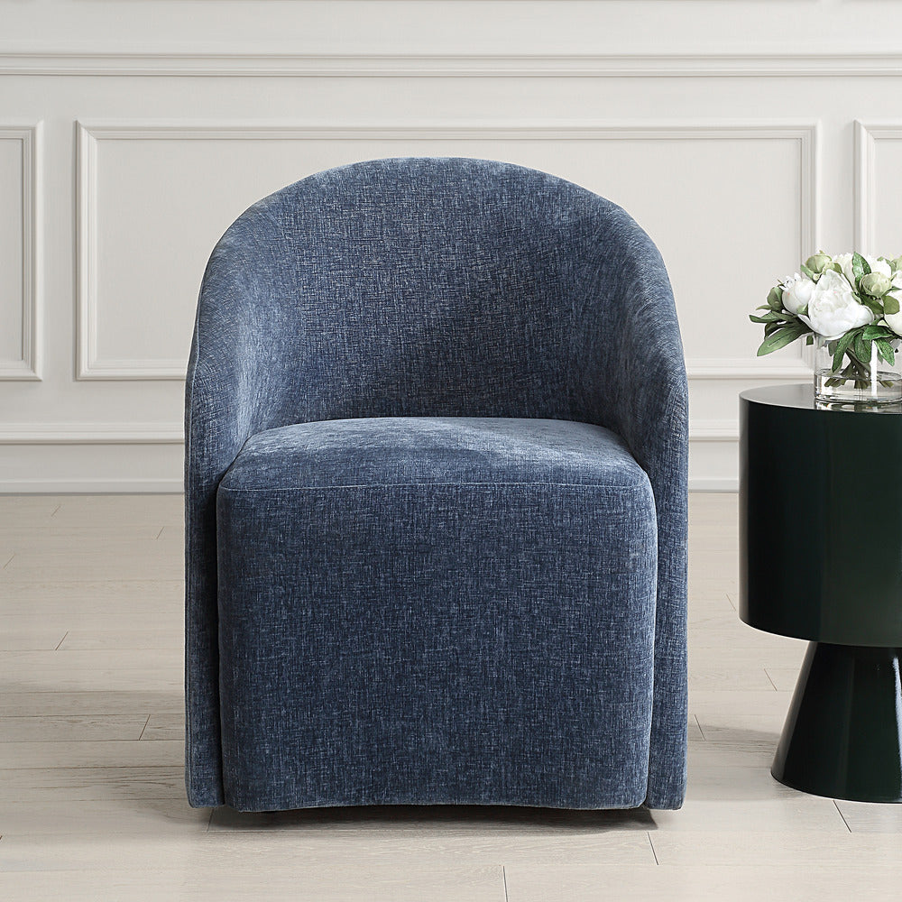 Uttermost Harbor Blue Dining Chair
