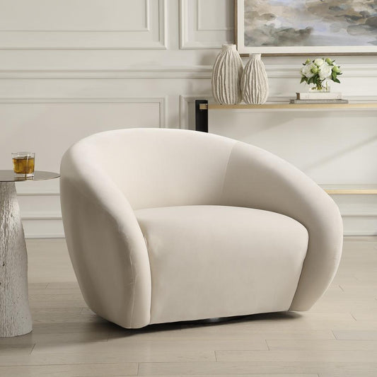 Uttermost DeSoto Cream Swivel Chair