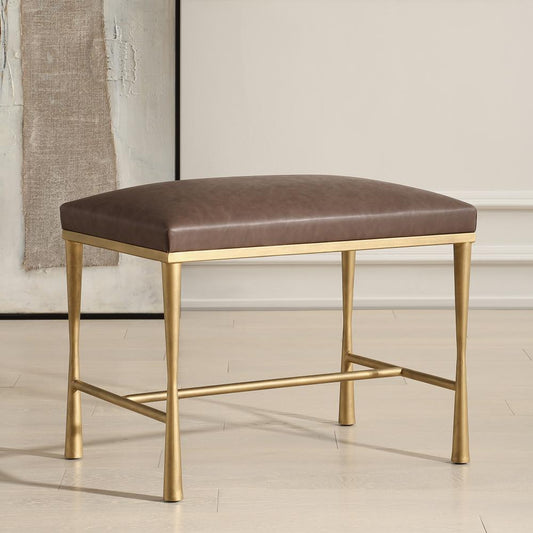 Uttermost Reform Gold Small Bench