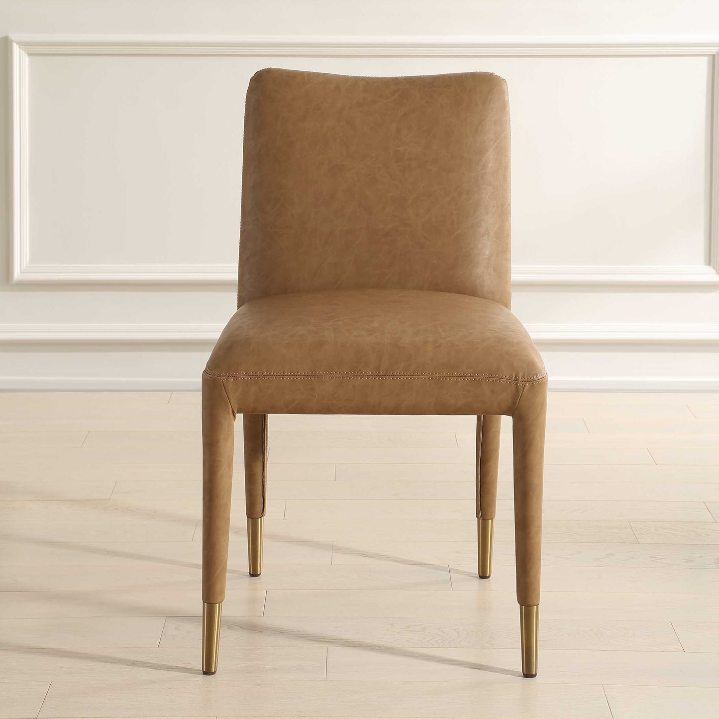 Uttermost Conifer Dining Chair Camel Set/2