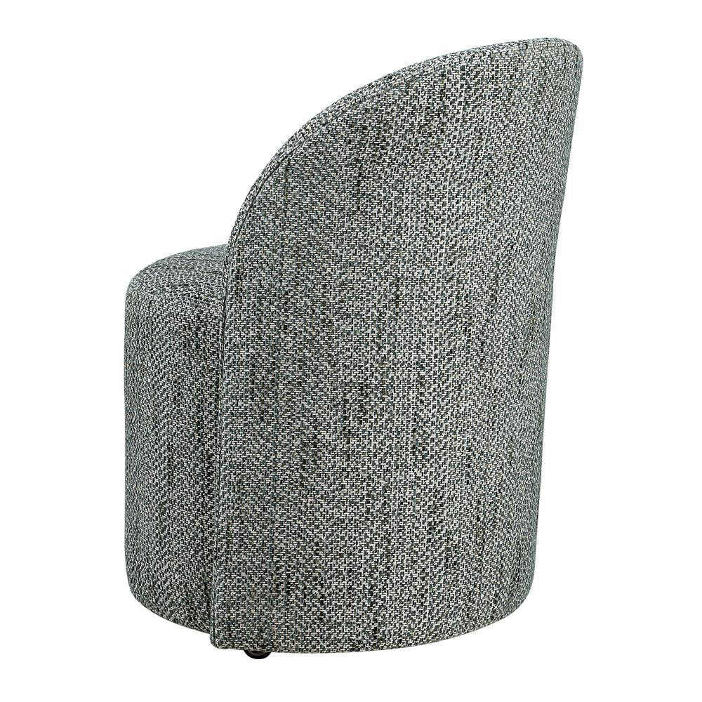 Uttermost 23902 Roll with It - Dining Chair-32 Inches Tall and 21.5 Inches Wide Finish Color: Emerald/White/Teal UT-23902