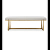 Uttermost Midas Antique Gold Bench