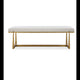 Uttermost Midas Antique Gold Bench