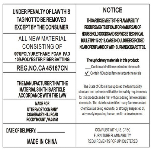 Uttermost Manson Modern Charcoal Bench