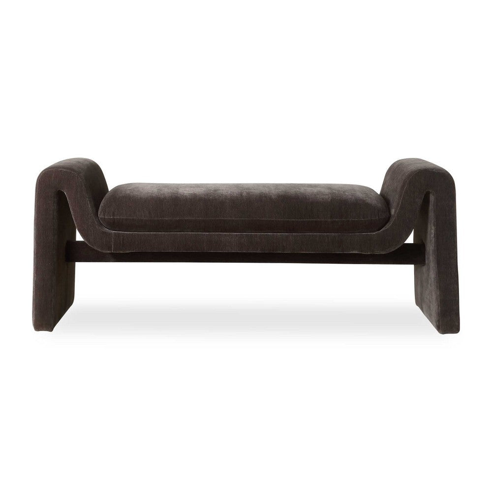 Uttermost Manson Modern Charcoal Bench UT-23915