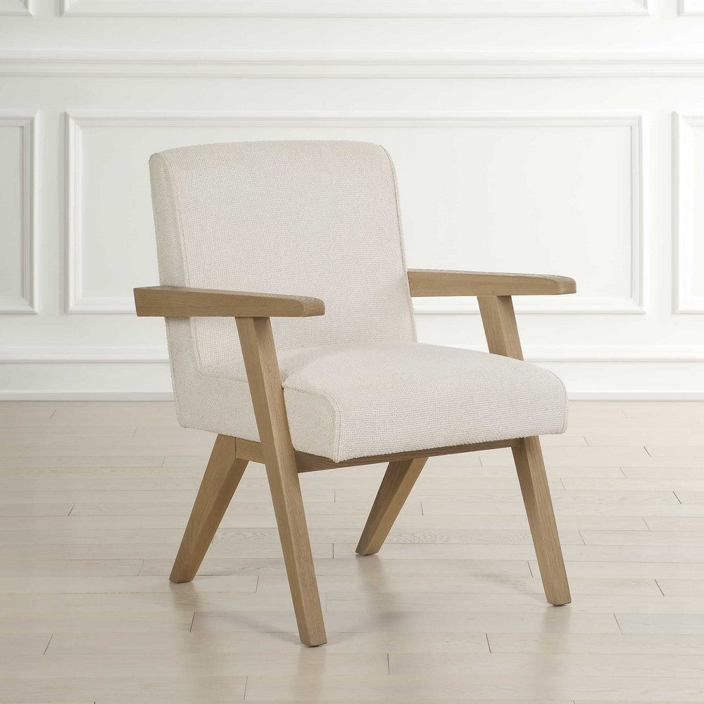 Uttermost Blakely White Dining Arm Chair UT-23916