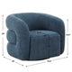 Uttermost Junie Blue Swivel Barrel Chair UT-23918