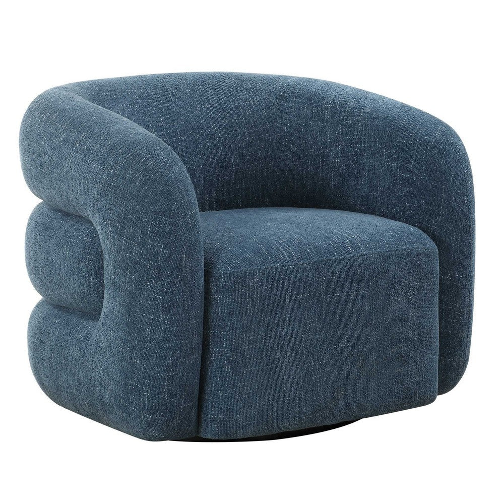 Uttermost Junie Blue Swivel Barrel Chair UT-23918