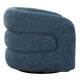 Uttermost Junie Blue Swivel Barrel Chair