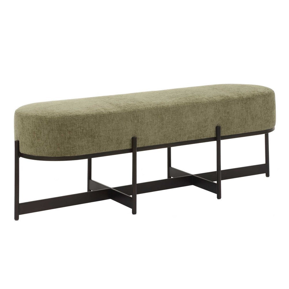 Uttermost Merino Moss Fabric Bench