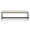 Uttermost Halston Upholstered White Bench