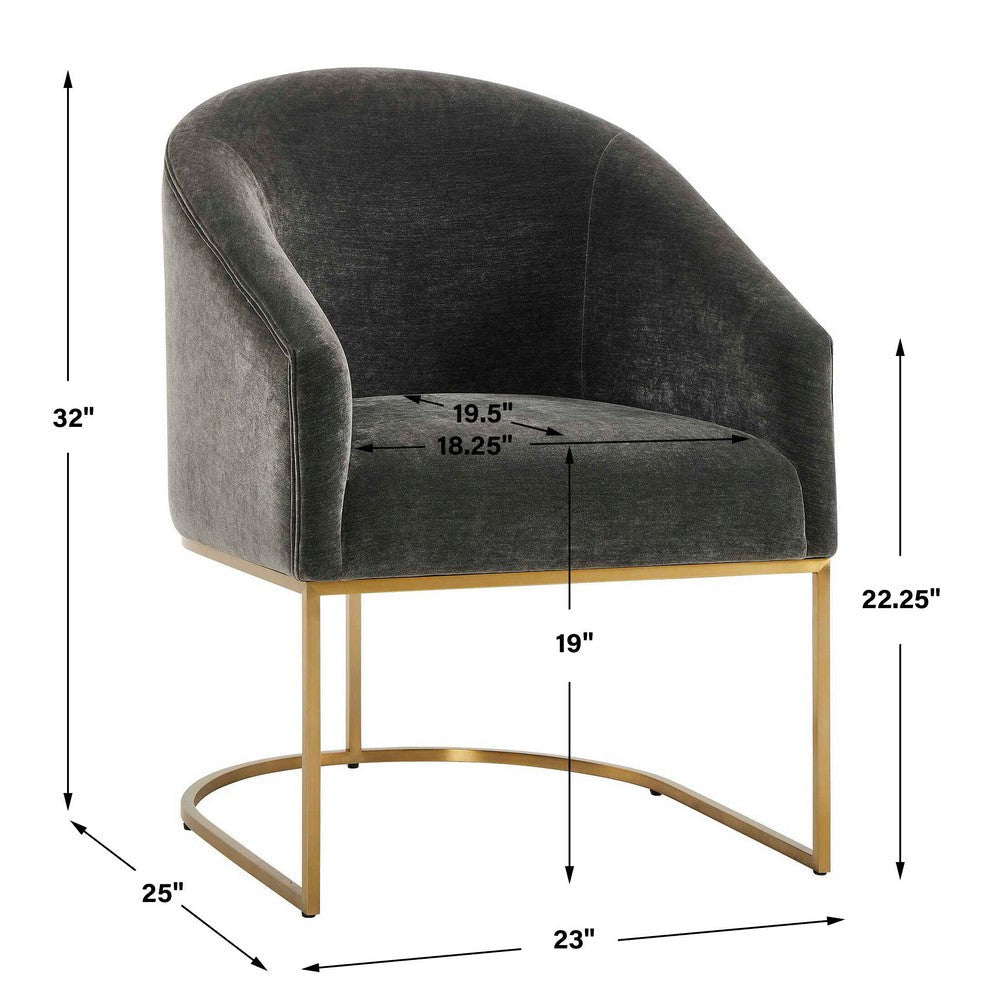 Uttermost Hanni Charcoal Dining Chair UT-23926