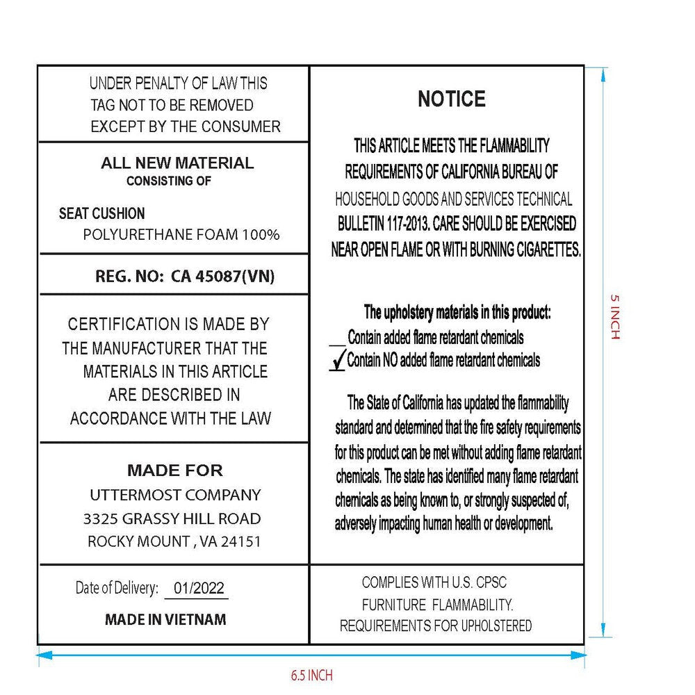 Uttermost Hanni Charcoal Dining Chair UT-23926