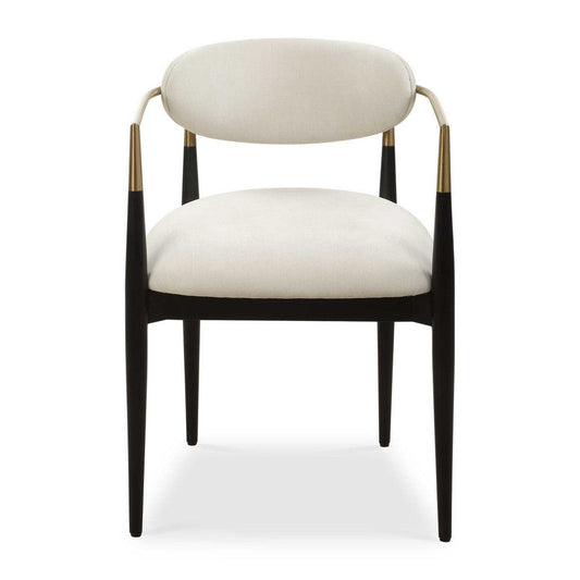 Uttermost Moxie White Dining Arm Chair