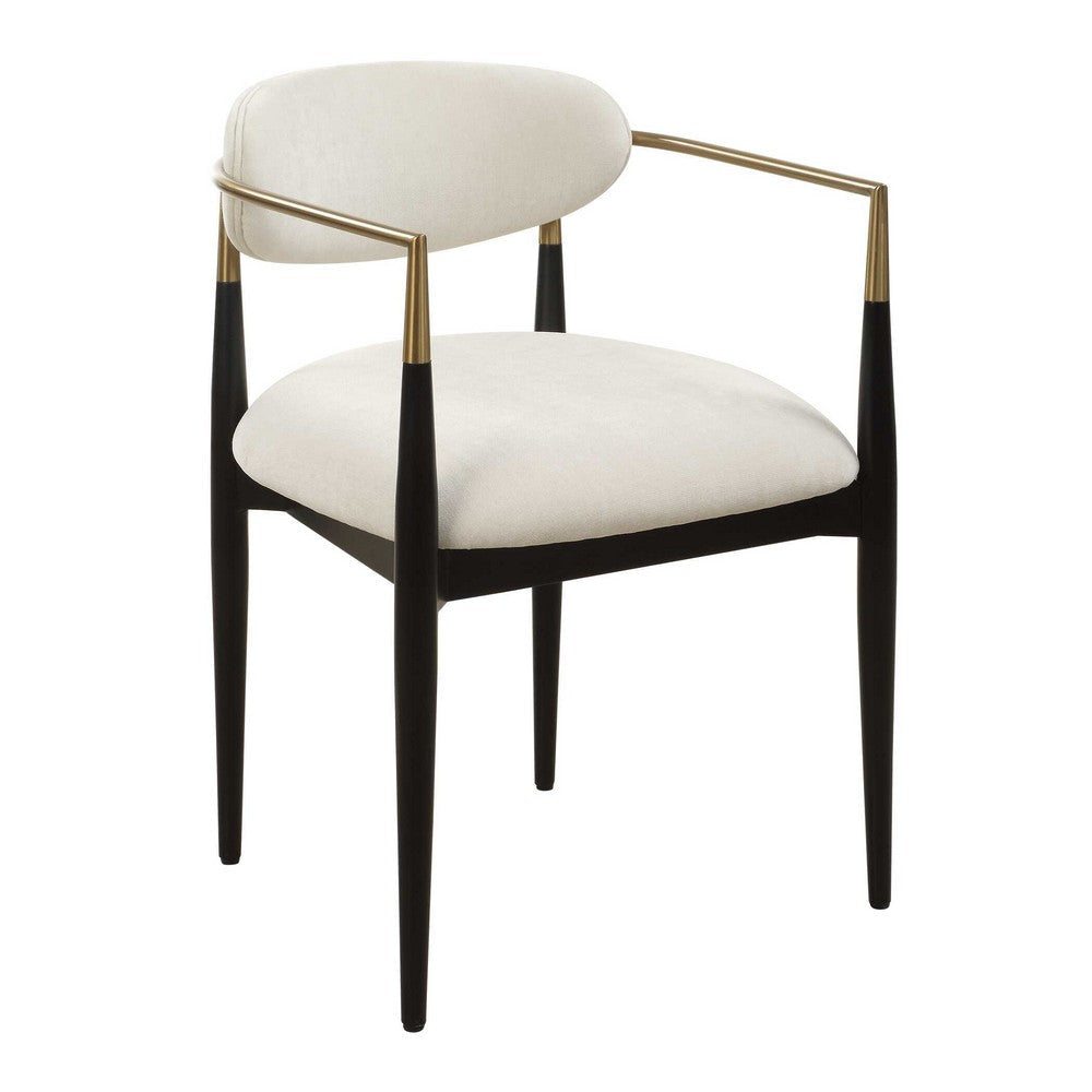 Uttermost Moxie White Dining Arm Chair UT-23927