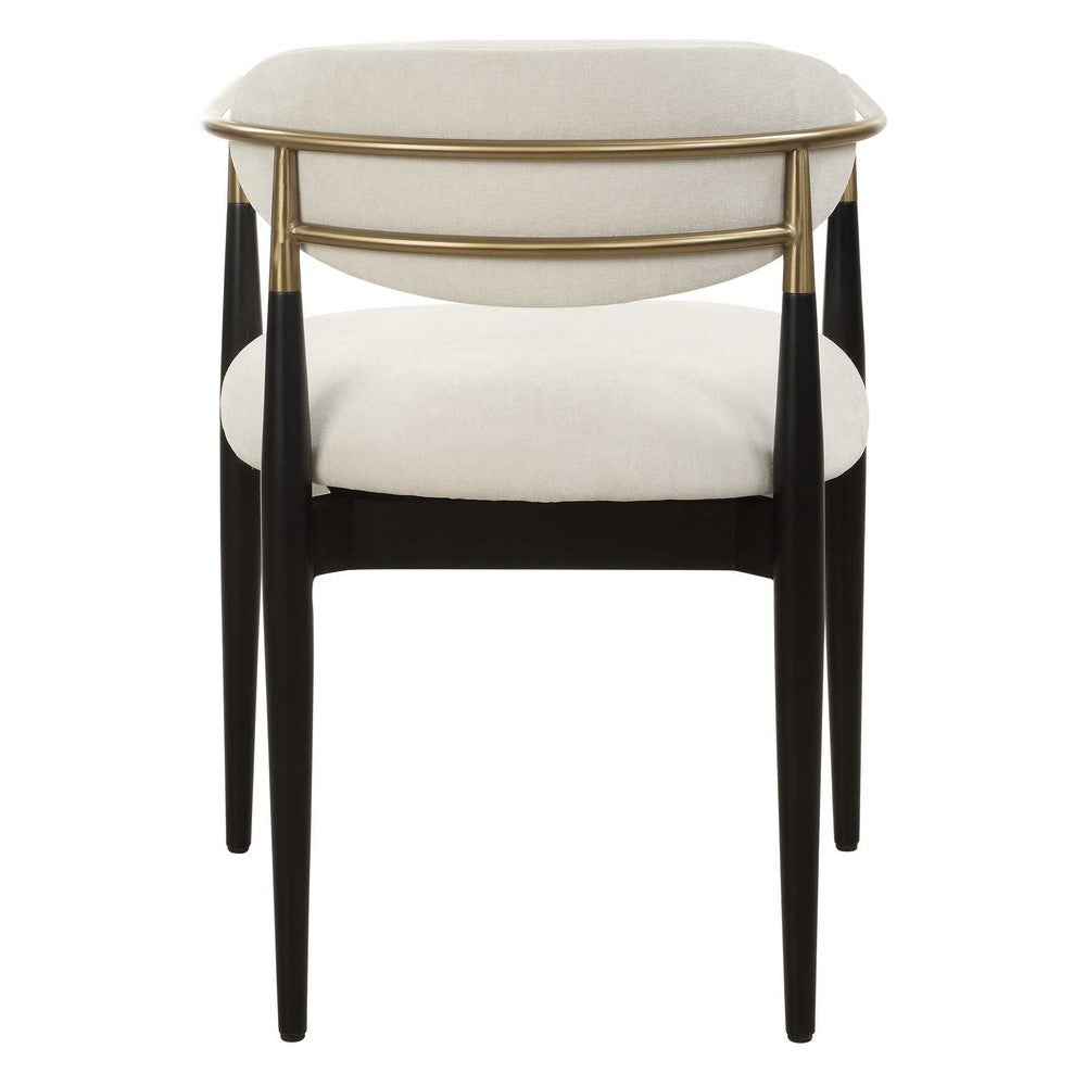 Uttermost Moxie White Dining Arm Chair UT-23927