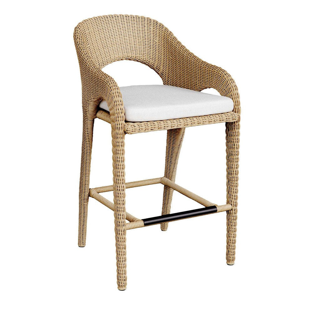 Uttermost Kavali Outdoor Wicker Barstool UT-23935