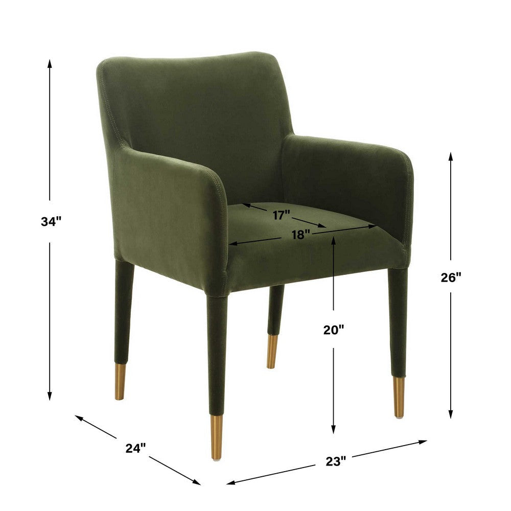 Uttermost Conifer Moss Dining Arm Chair UT-23941