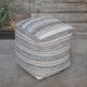 Uttermost Mesick Handwoven Gray Pouf By Casagear Home UT-23967