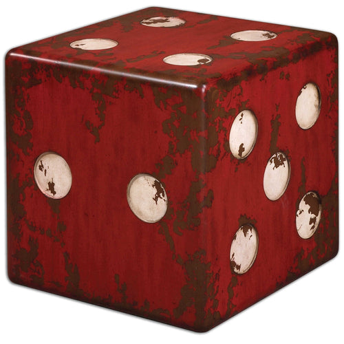 Dice - 18.75 inch Accent Table - 18.75 inches wide by 18.75 inches deep