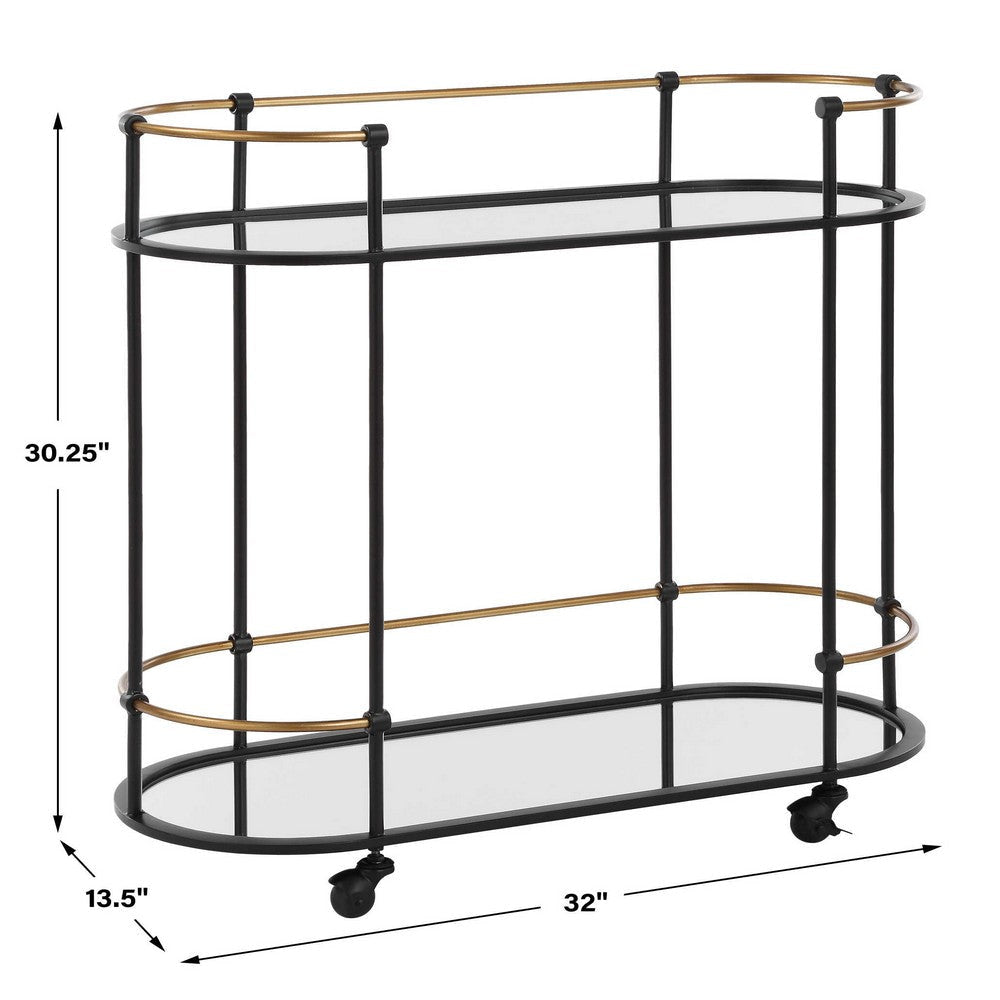 Uttermost Andre Iron Bar Cart UT-24186