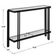 Uttermost Shadow Black Iron Console Table UT-24233