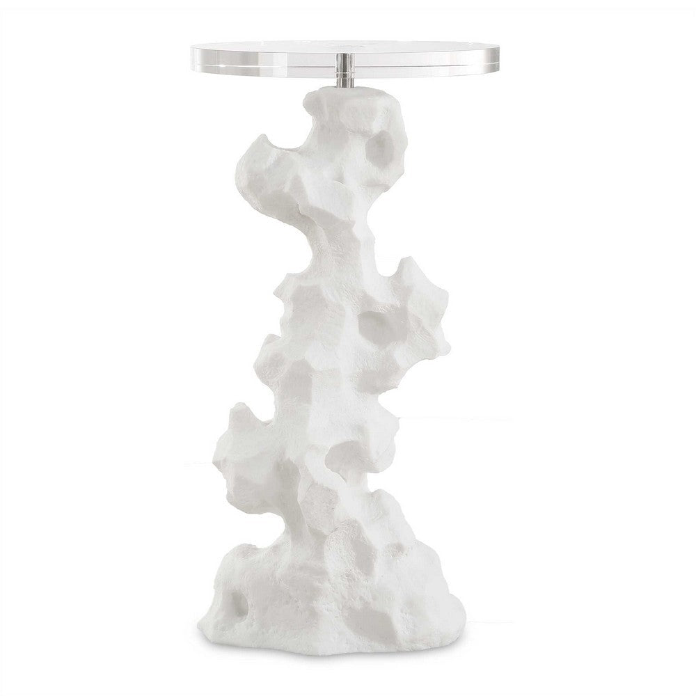 Uttermost Remnant White Stone Drink Table UT-24253