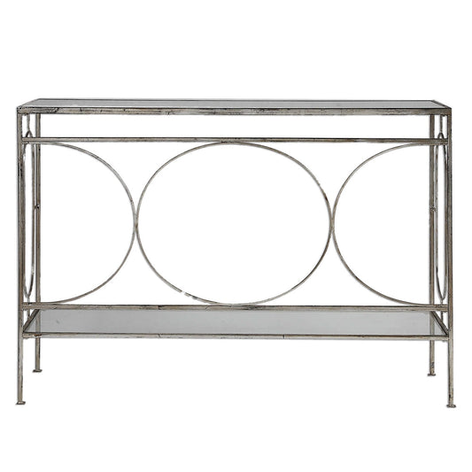 Uttermost Luano Silver Console Table By Casagear Home