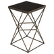 Uberto - 24 inch Caged Frame Accent Table - 15 inches wide by 15 inches deep