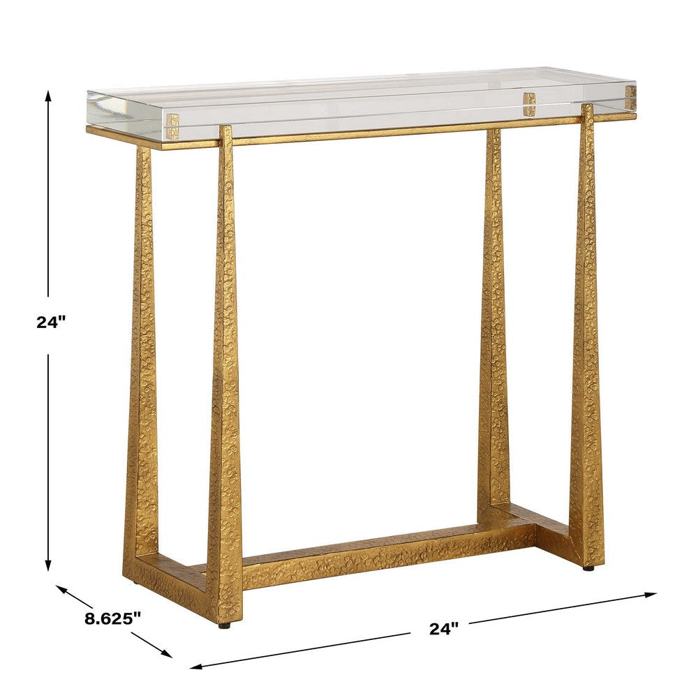 Uttermost Midas Thick Crystal Accent Table UT-24839