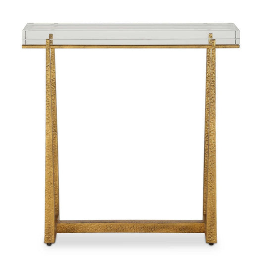 Uttermost Midas Thick Crystal Accent Table